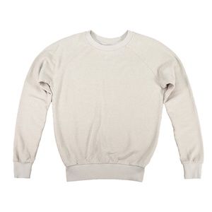 Spacesuit White Alpine Raglan Sweatshirt Sweater hemp cotton blend